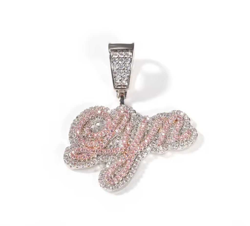 Plush Cursive Pendant