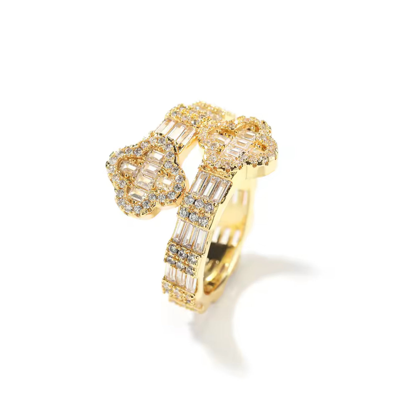 Shamrock  Cuff Ring
