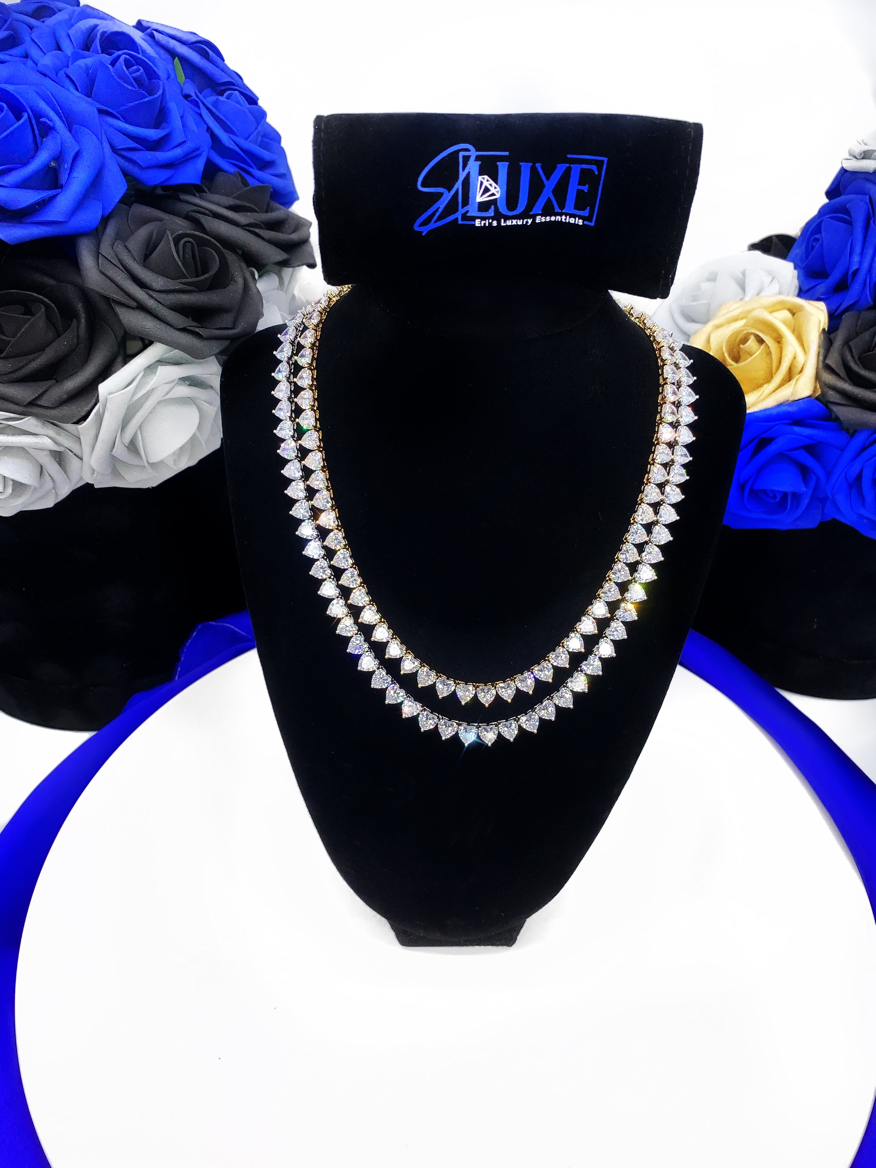 Cold Hearted Tennis Necklace