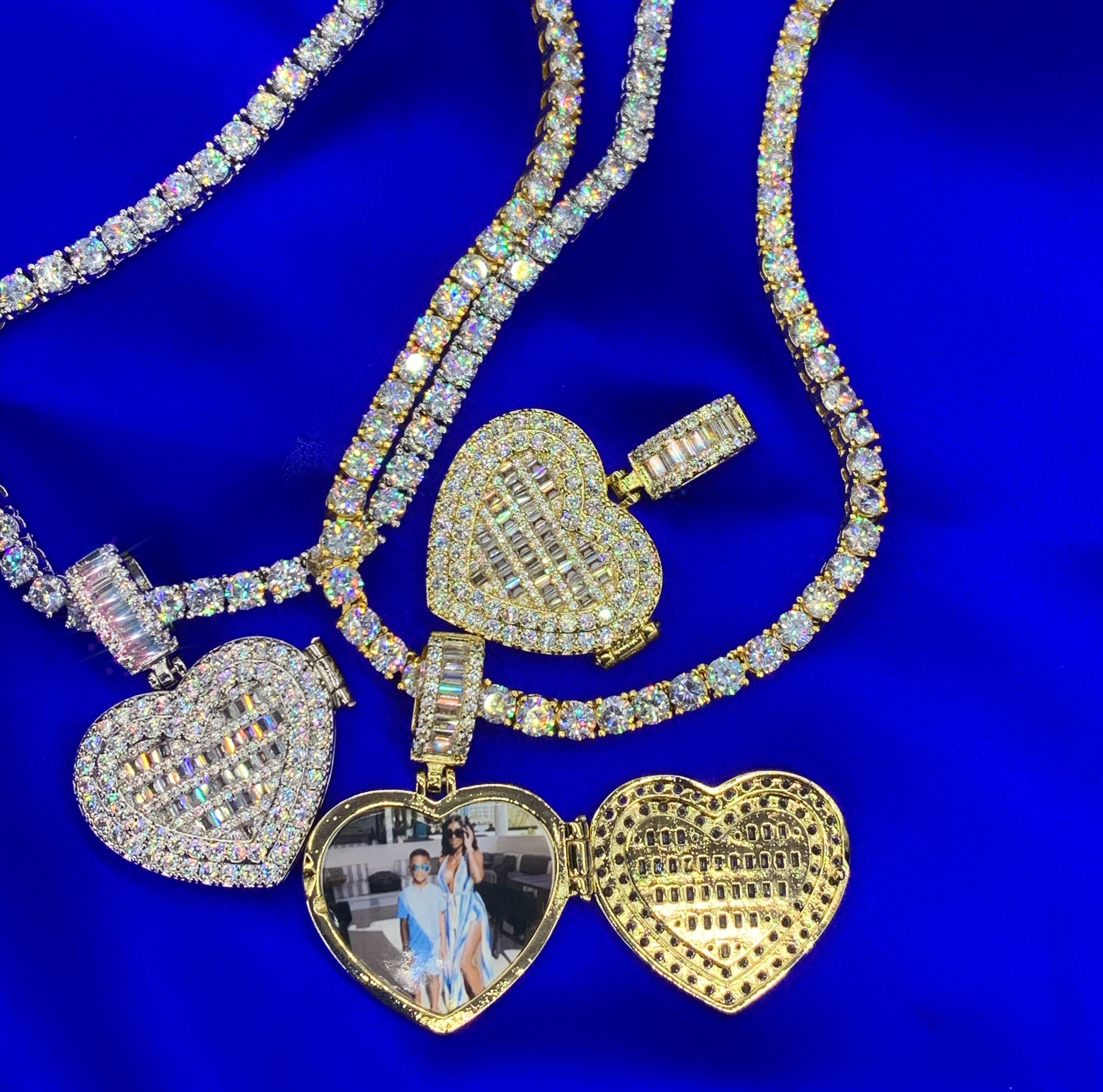Heart on Ice Locket