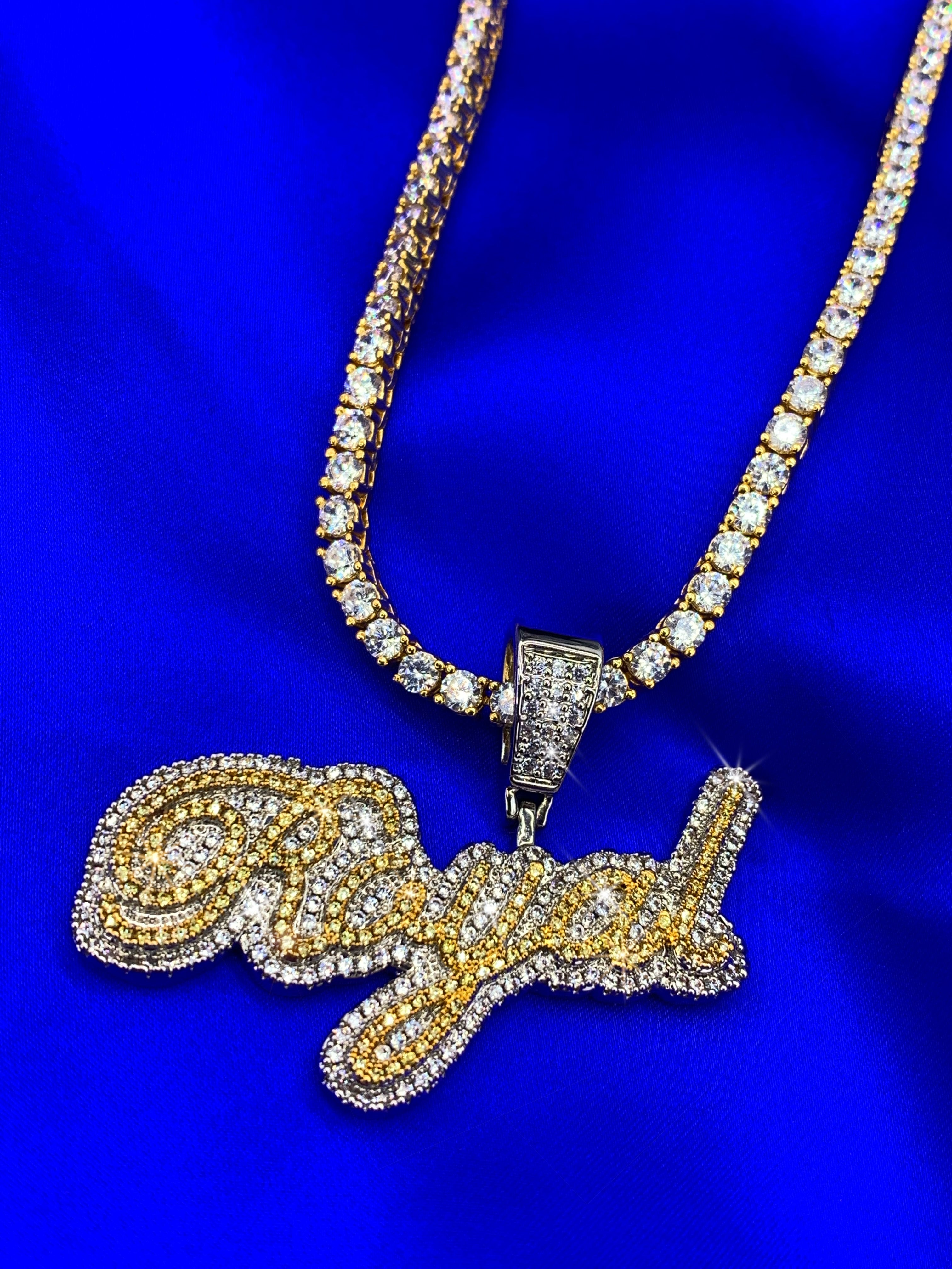 Plush Cursive Pendant