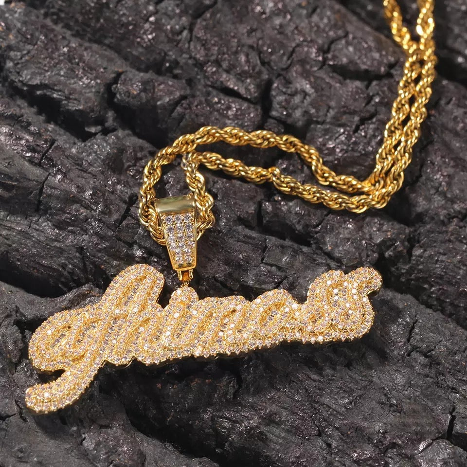 Plush Cursive Pendant