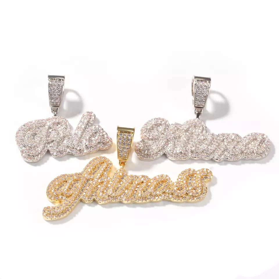 Plush Mini Cursive Pendant