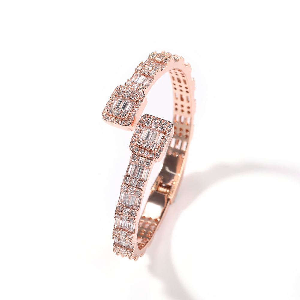 Baguette Bangle -Adjustable