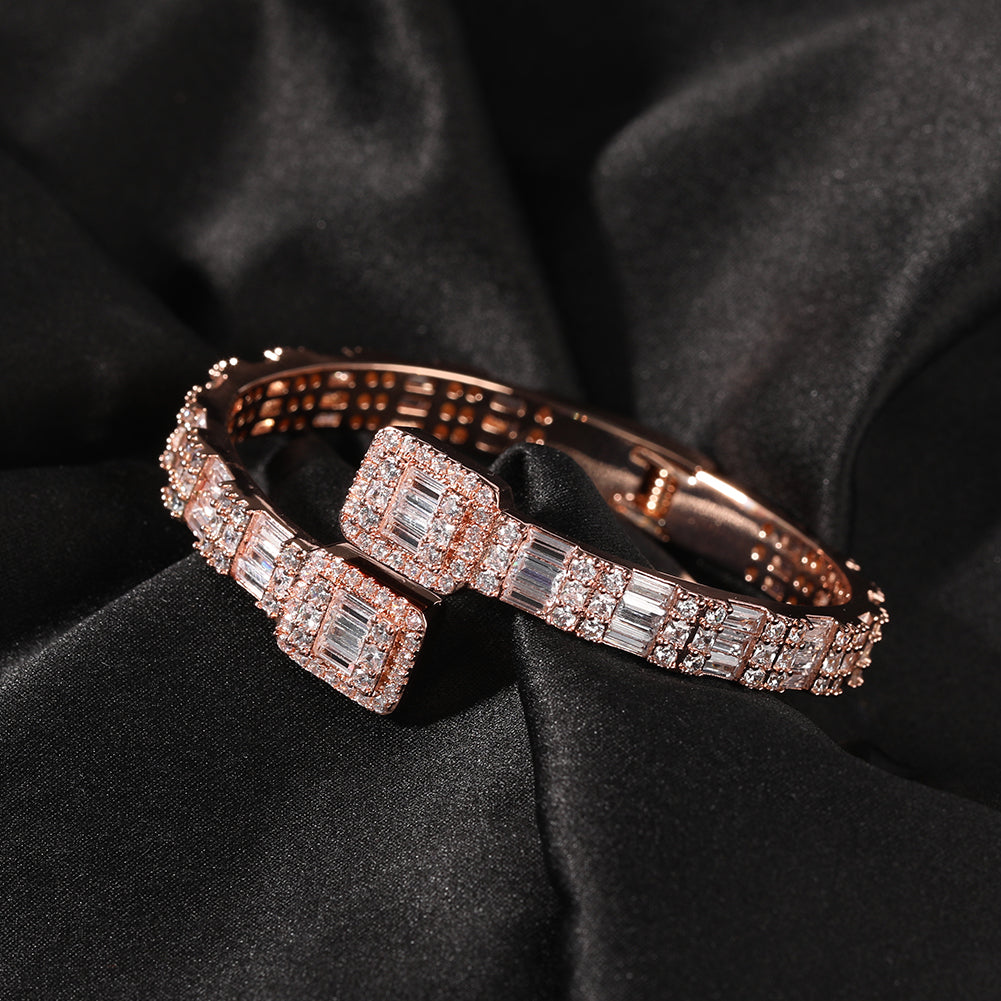Baguette Bangle -Adjustable