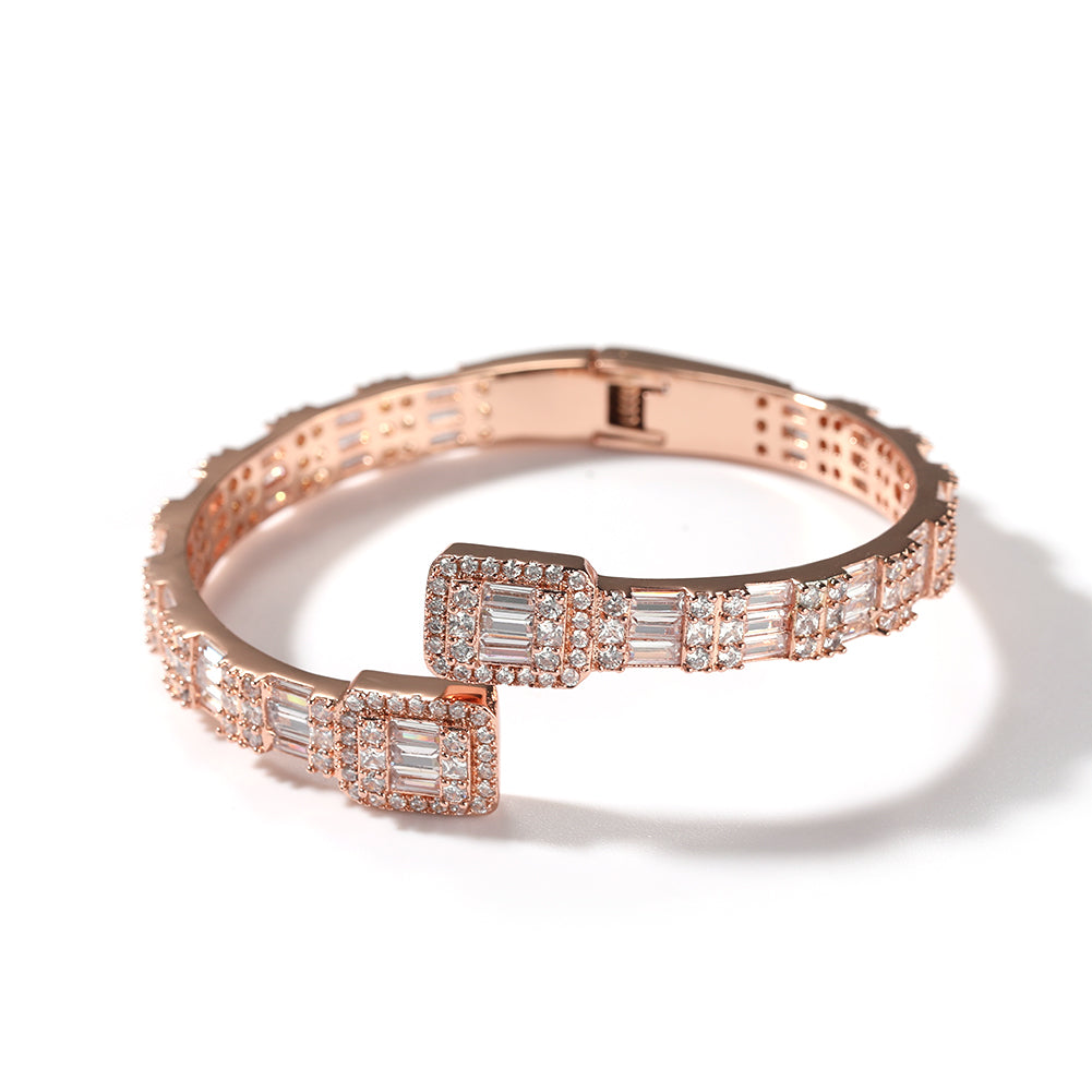 Baguette Bangle -Adjustable