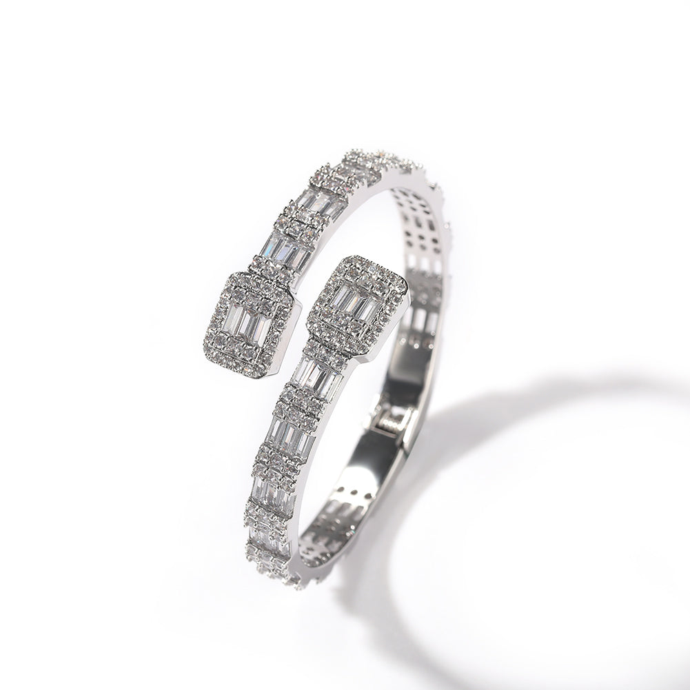 Baguette Bangle -Adjustable