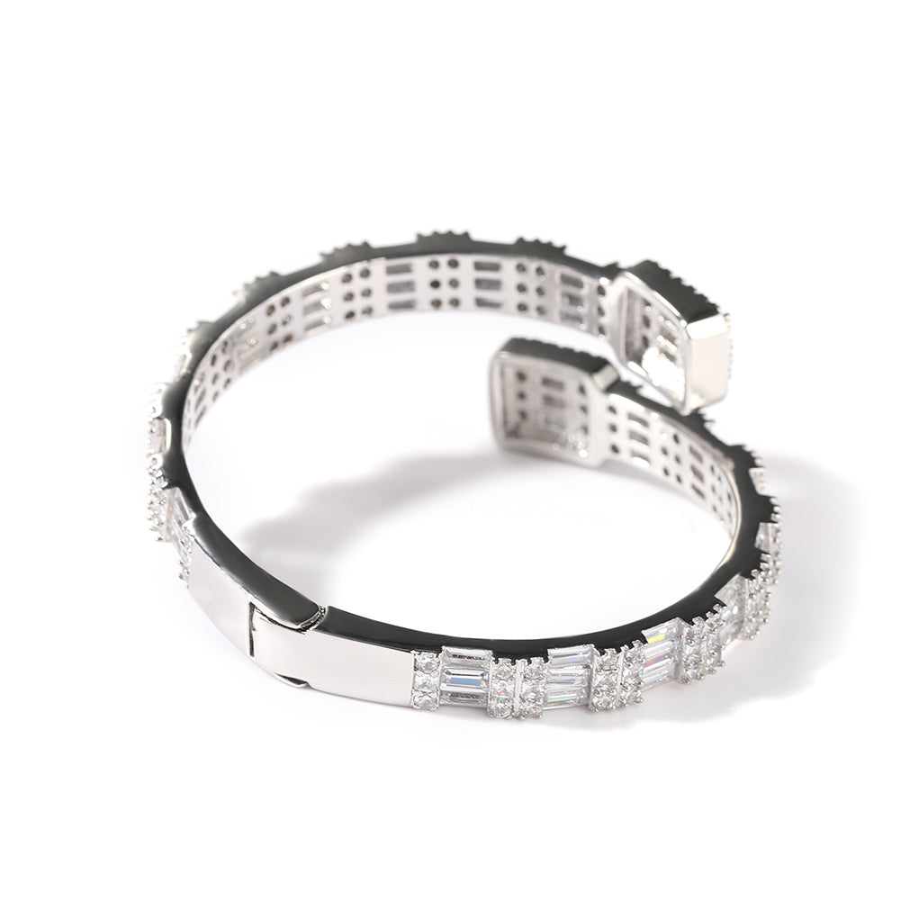 Baguette Bangle -Adjustable