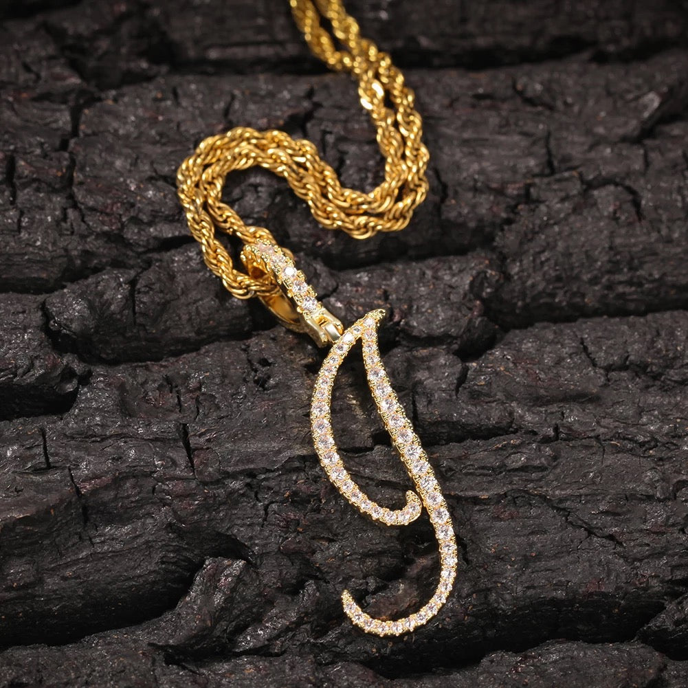 Cursive Leter pendant