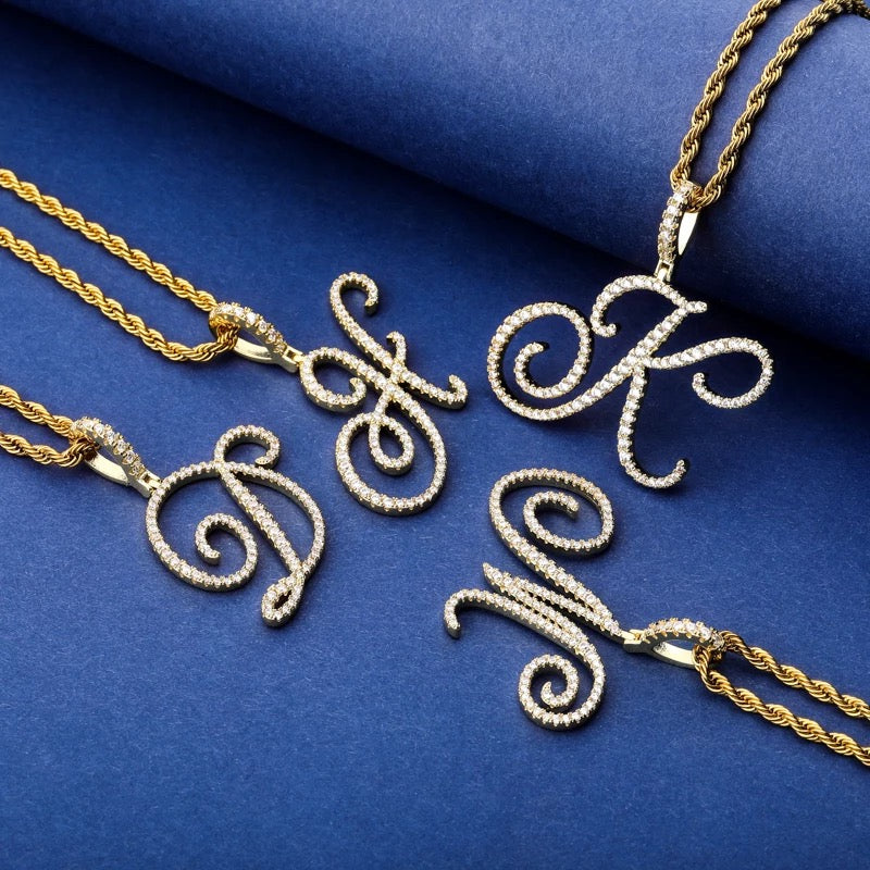 Cursive Leter pendant