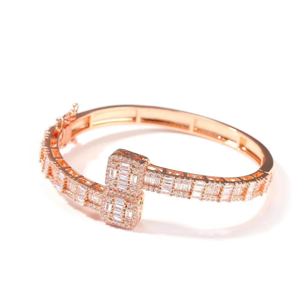 Cuff Baguette Bangle- Clasp