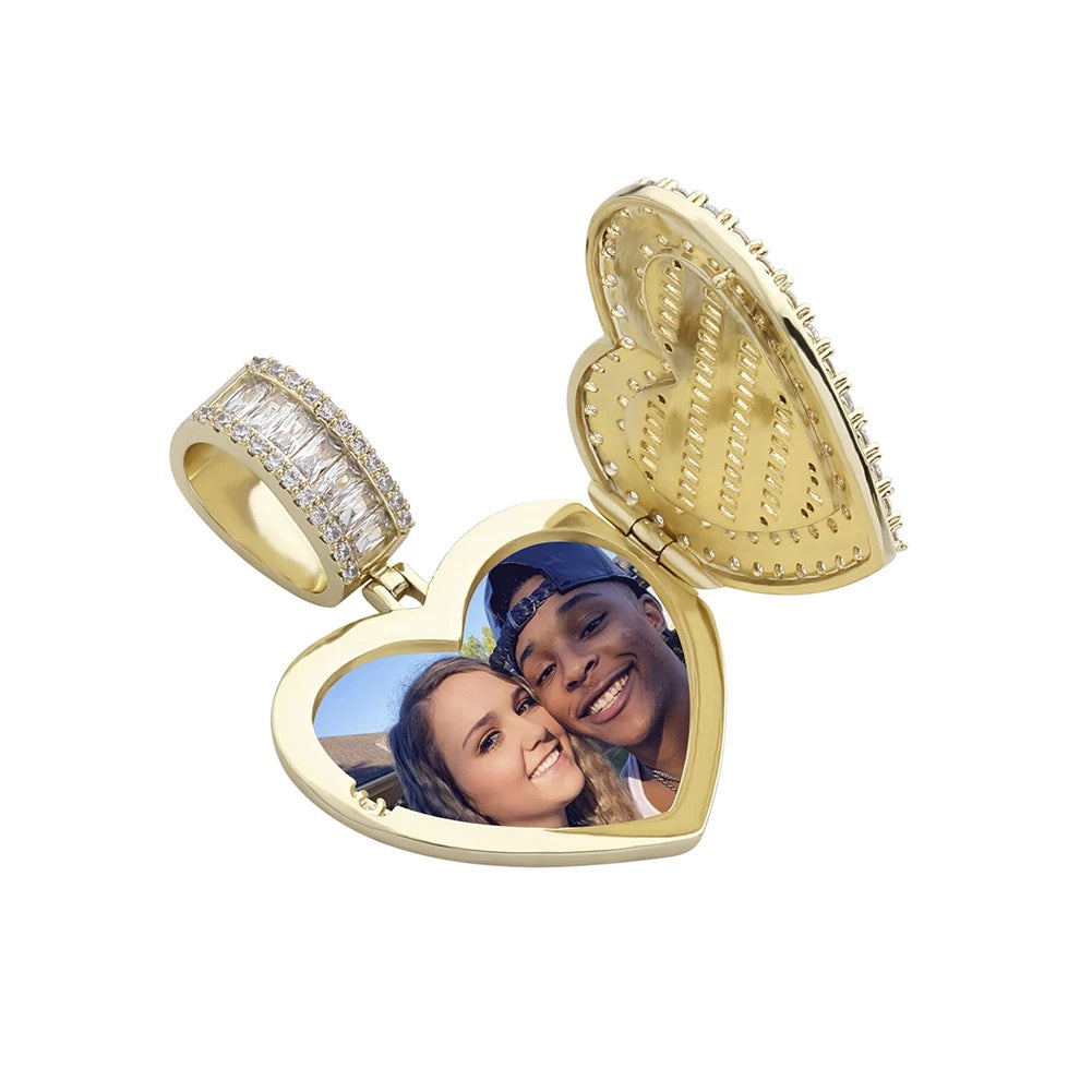 Heart on Ice Locket