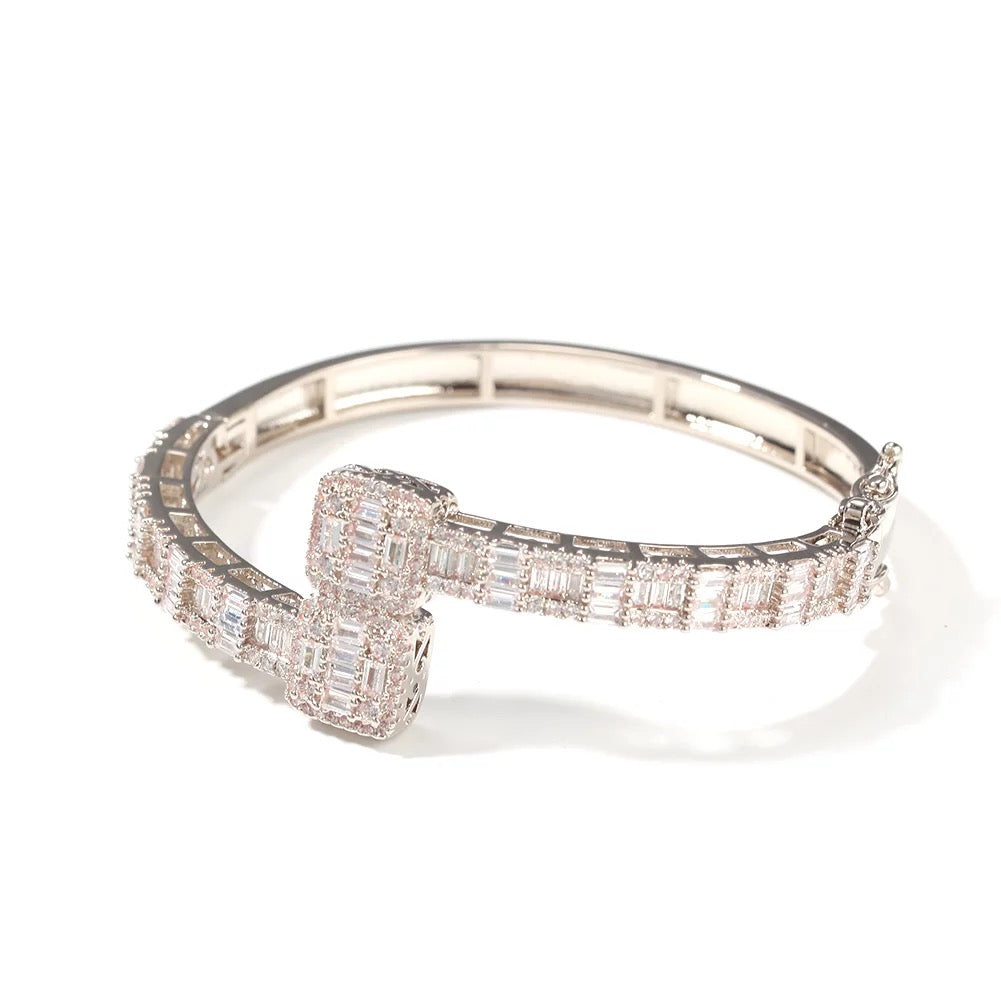 Cuff Baguette Bangle- Clasp