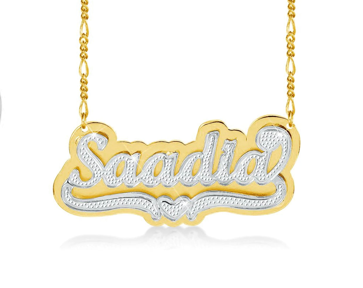 Double Plated Name Necklace