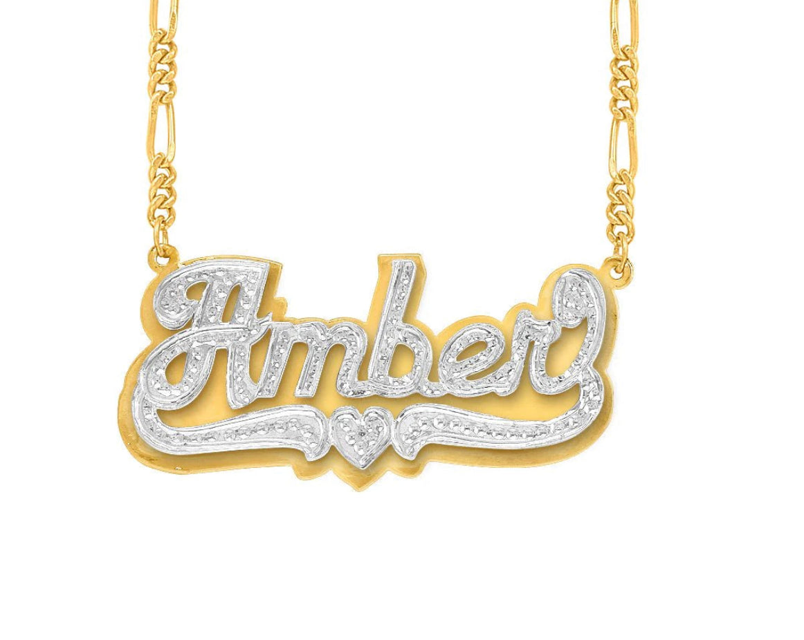 Double Plated Name Necklace