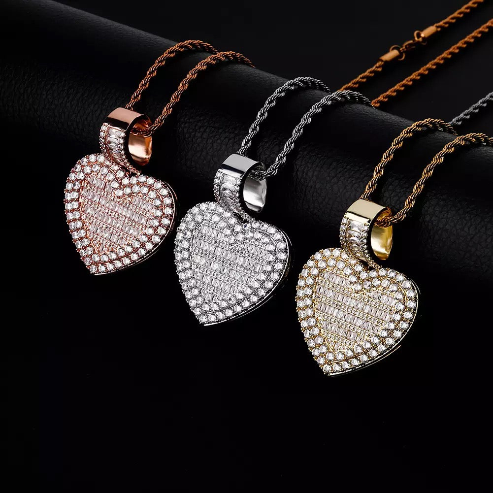 Heart on Ice Locket