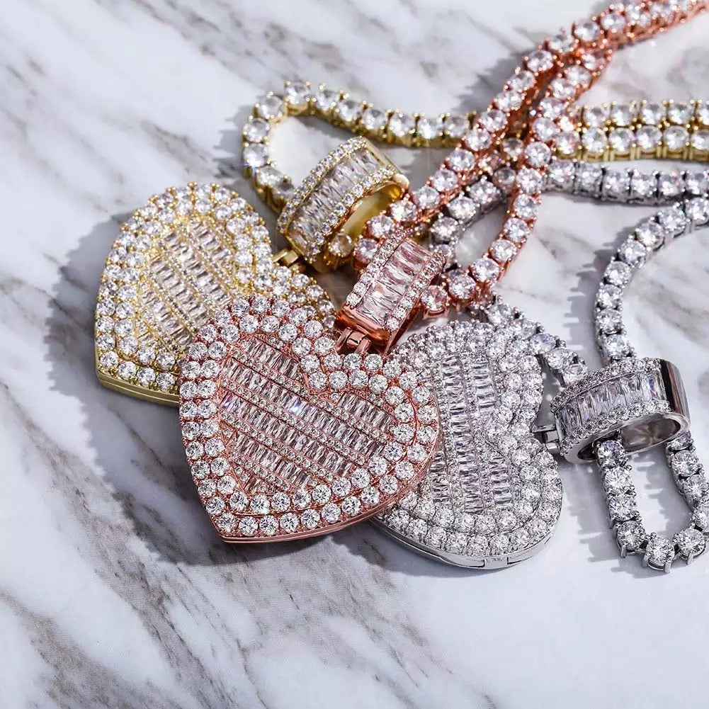 Heart on Ice Locket