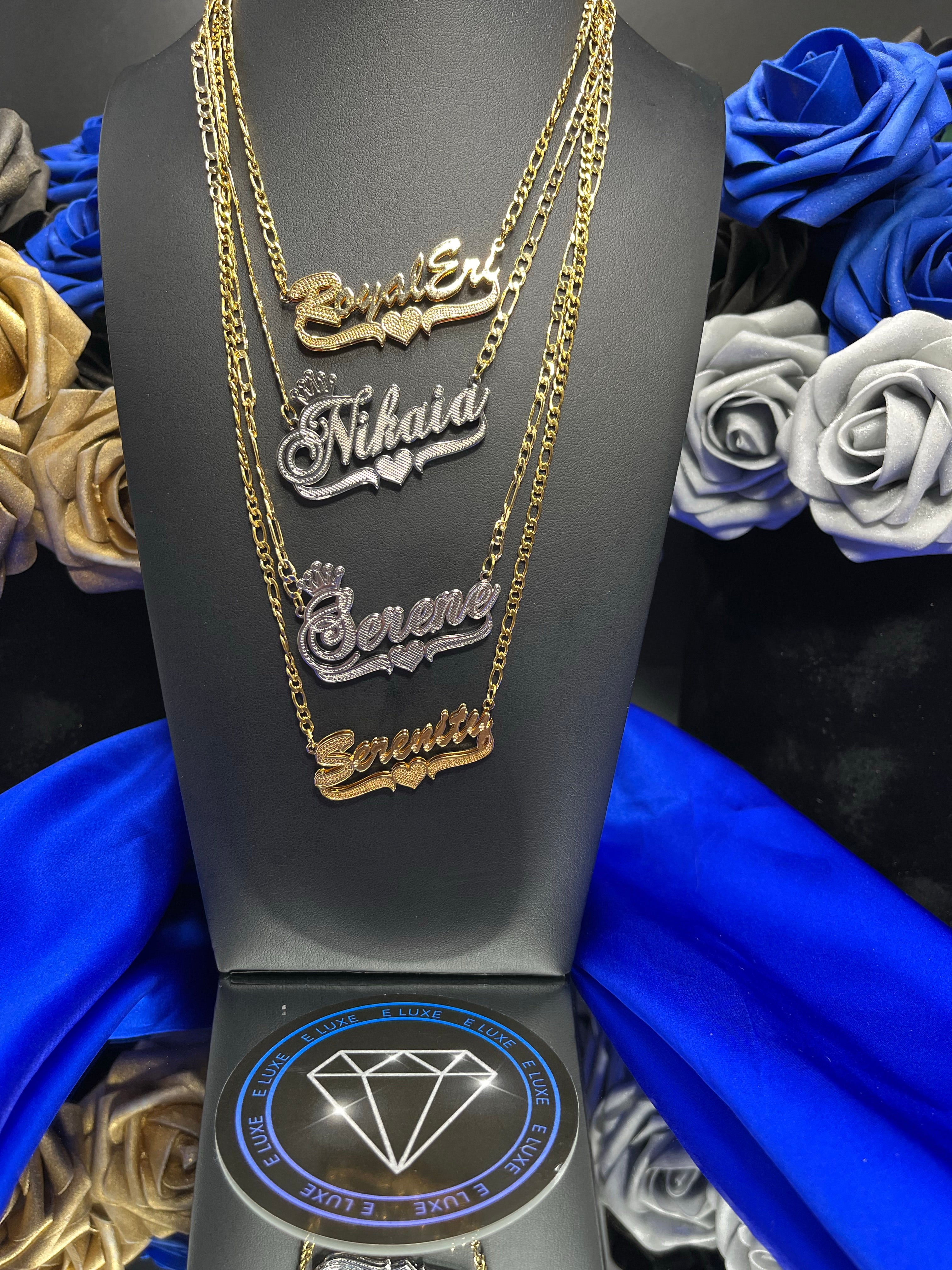 Double Plated Name Necklace